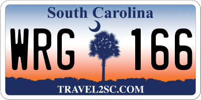 SC license plate WRG166