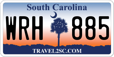SC license plate WRH885