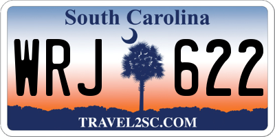 SC license plate WRJ622