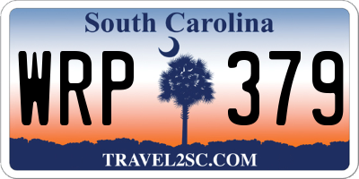 SC license plate WRP379