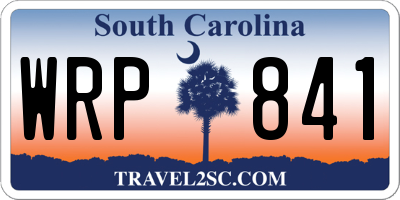 SC license plate WRP841