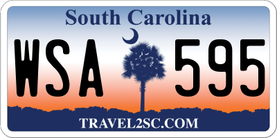 SC license plate WSA595
