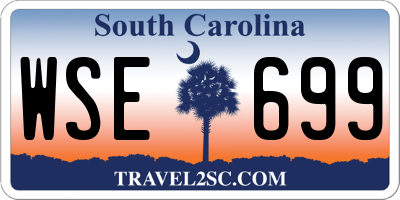 SC license plate WSE699