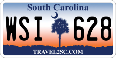 SC license plate WSI628