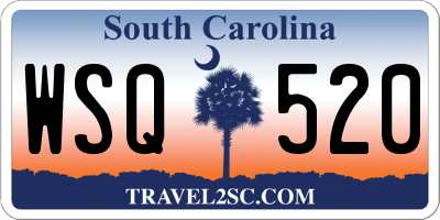 SC license plate WSQ520