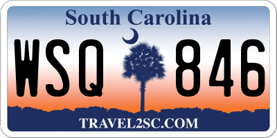 SC license plate WSQ846