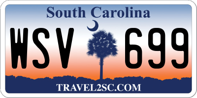 SC license plate WSV699