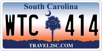 SC license plate WTC414