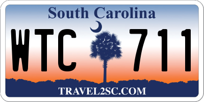 SC license plate WTC711