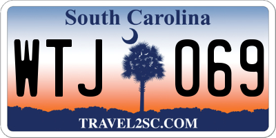 SC license plate WTJ069