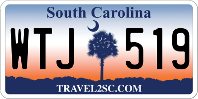 SC license plate WTJ519