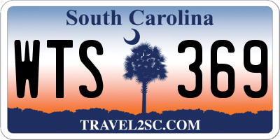 SC license plate WTS369