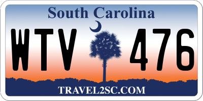 SC license plate WTV476