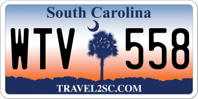 SC license plate WTV558