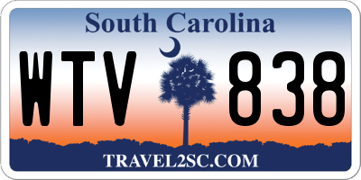 SC license plate WTV838