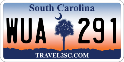 SC license plate WUA291