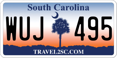 SC license plate WUJ495