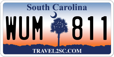 SC license plate WUM811