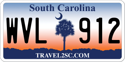 SC license plate WVL912