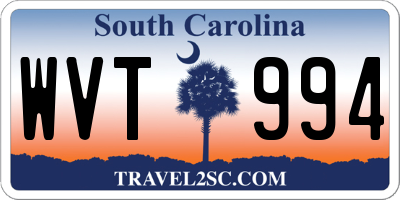 SC license plate WVT994