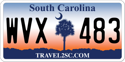 SC license plate WVX483