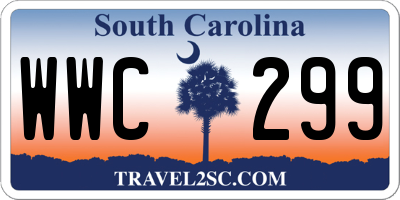 SC license plate WWC299