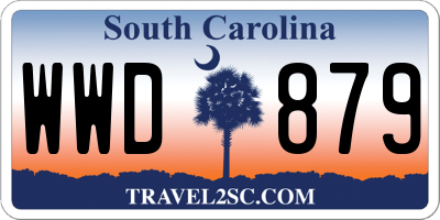 SC license plate WWD879