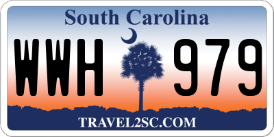 SC license plate WWH979