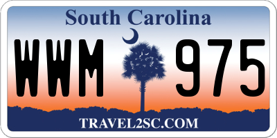 SC license plate WWM975
