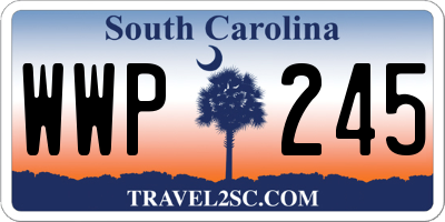 SC license plate WWP245