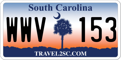 SC license plate WWV153