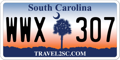 SC license plate WWX307