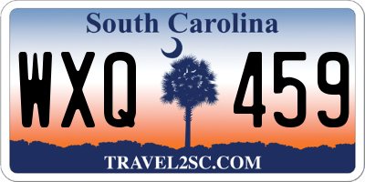 SC license plate WXQ459