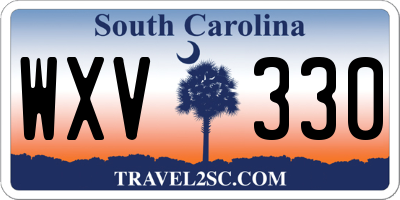 SC license plate WXV330
