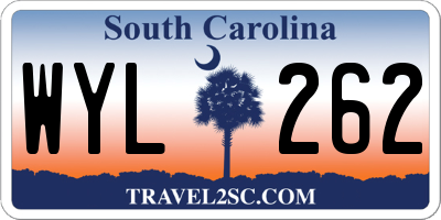 SC license plate WYL262