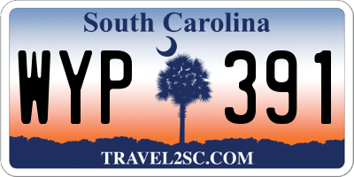 SC license plate WYP391