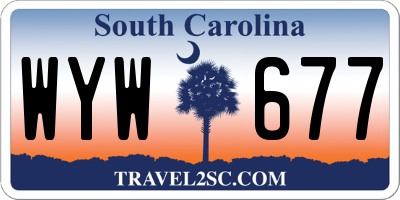SC license plate WYW677