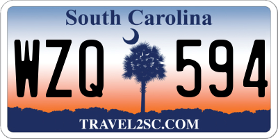 SC license plate WZQ594