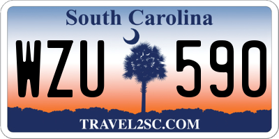 SC license plate WZU590
