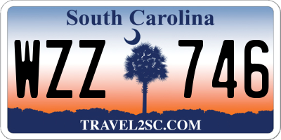 SC license plate WZZ746