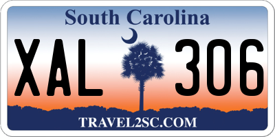 SC license plate XAL306