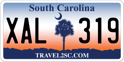 SC license plate XAL319