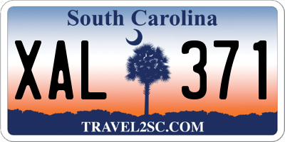 SC license plate XAL371