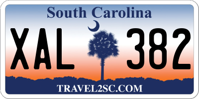 SC license plate XAL382