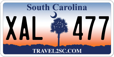 SC license plate XAL477