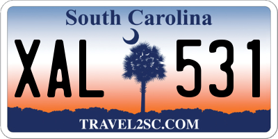 SC license plate XAL531