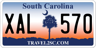 SC license plate XAL570