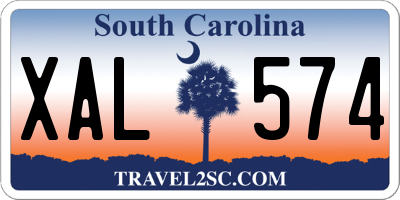 SC license plate XAL574