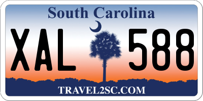 SC license plate XAL588