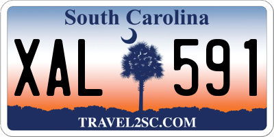 SC license plate XAL591